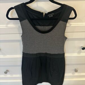 Theory grey and black dress